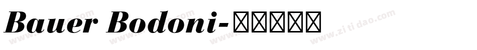 Bauer Bodoni字体转换